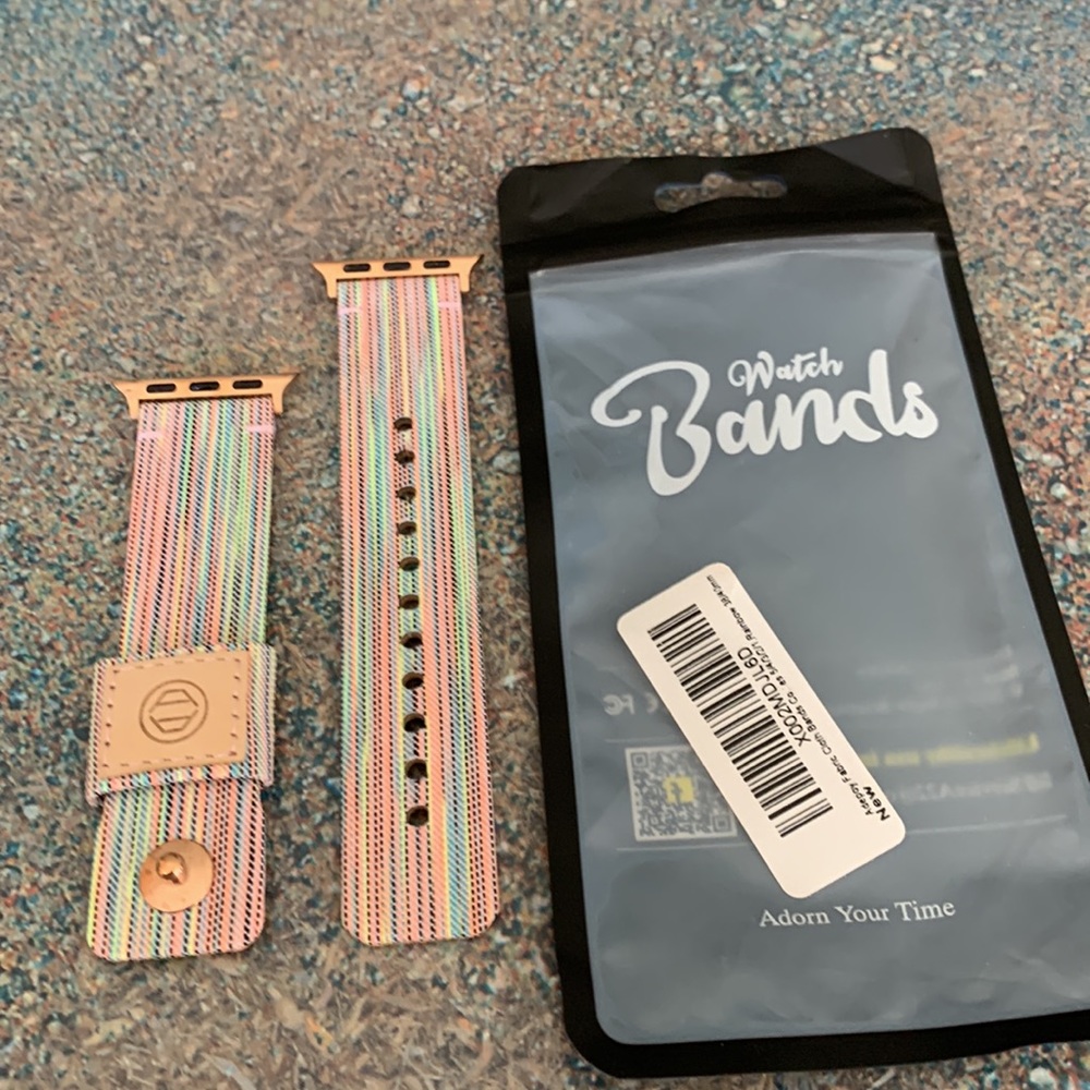Apple iWatch compatible fabric cloth band/Rose gold toned by Reroppa